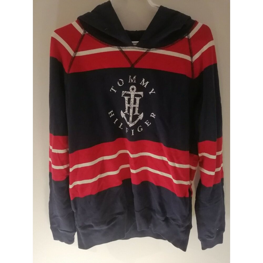 Tommy Hilfiger Long Sleeve Hooded Shirt Size Large